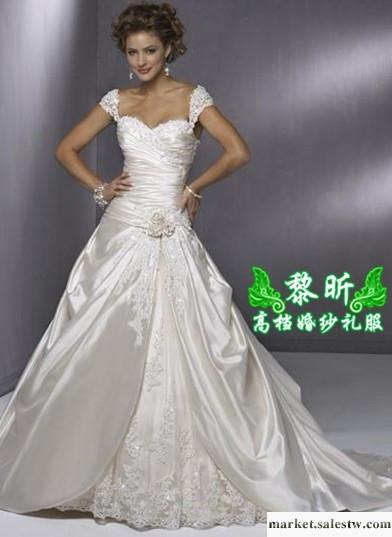 供應黎昕高檔婚紗禮服HS0159供應高檔蕾絲婚紗 吊帶拖尾婚紗工廠,批發,進口,代購