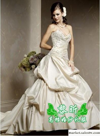 供應黎昕高檔婚紗禮服,HS0088婚紗，拖尾抹胸婚紗，2012新款工廠,批發,進口,代購
