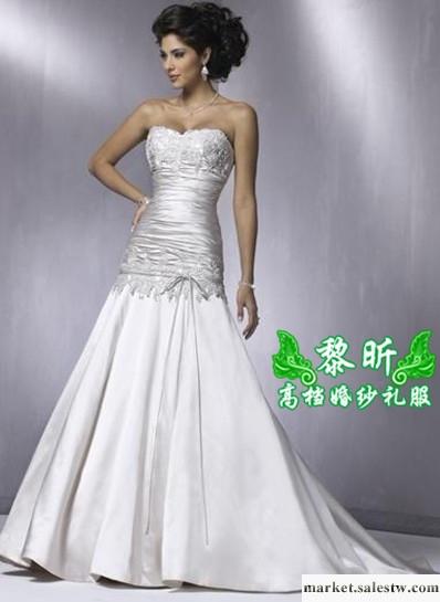 供應黎昕高檔婚紗禮服HS0178供應高檔綢緞類婚紗 拖尾婚紗工廠,批發,進口,代購