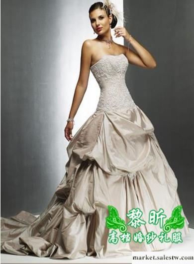 供應黎昕高檔婚紗禮服HS0017供應高檔婚紗禮服 抹胸抓皺婚紗工廠,批發,進口,代購