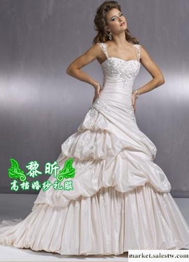 供應黎昕高檔婚紗禮服HS0150供應高檔雪紡婚紗 吊帶婚紗工廠,批發,進口,代購