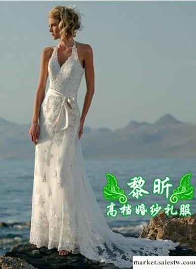 供應黎昕高檔婚紗禮服HS0171供應高檔蕾絲婚紗 拖尾吊帶婚紗工廠,批發,進口,代購