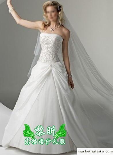 供應黎昕高檔婚紗禮服HS0125供應高檔婚紗禮服 抹胸齊地婚紗工廠,批發,進口,代購