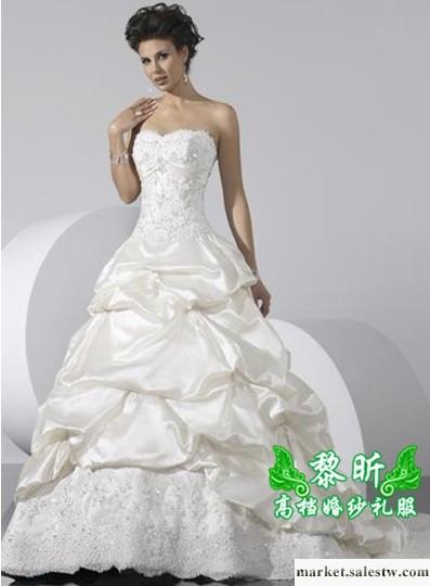 供應黎昕高檔婚紗禮服HS0180供應高檔綢緞類婚紗 拖尾婚紗工廠,批發,進口,代購