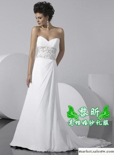供應黎昕高檔婚紗禮服HS0186供應高檔雪紡拖尾晚禮服，敬酒禮服工廠,批發,進口,代購