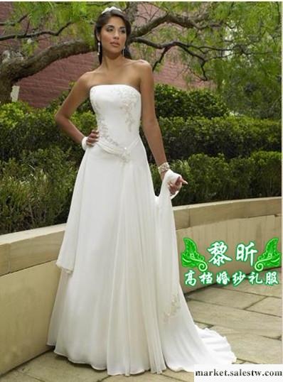 供應HS0012婚紗，雪紡拖尾婚紗禮服、2012新款婚紗工廠,批發,進口,代購