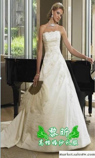 供應黎昕婚紗禮服，HS0005婚紗禮服，抹胸拖尾婚紗，2012新款婚紗禮服工廠,批發,進口,代購