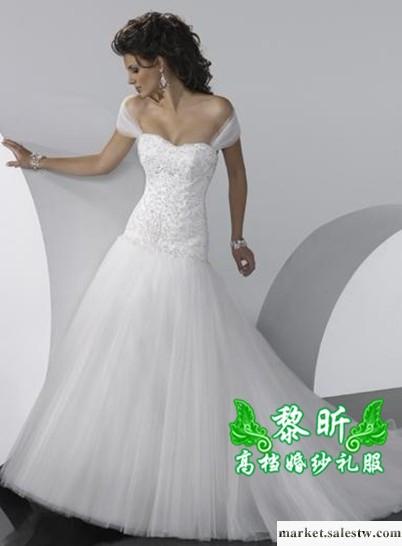 供應黎昕高檔婚紗禮服HS0189供應高檔齊地婚紗 吊帶新款婚紗工廠,批發,進口,代購