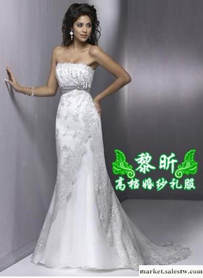 供應黎昕高檔婚紗禮服HS0175供應高檔蕾絲婚紗，抹胸式魚尾婚紗工廠,批發,進口,代購