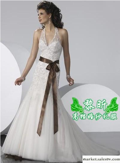供應黎昕高檔婚紗禮服HS0185供應高檔蕾絲拖尾晚禮服，敬酒禮服工廠,批發,進口,代購