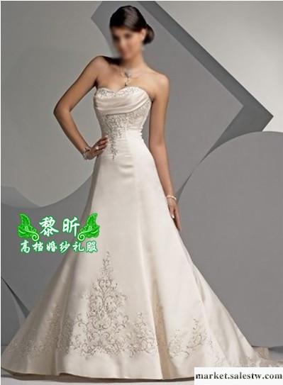供應黎昕高檔婚紗禮服HS0126供應高檔婚紗禮服 蕾絲齊地婚紗工廠,批發,進口,代購