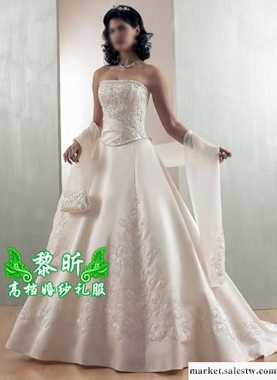 供應黎昕高檔婚紗禮服HS0135供應高檔蕾絲婚紗 抹胸婚紗工廠,批發,進口,代購