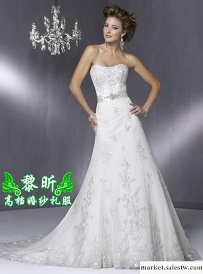 供應黎昕高檔婚紗禮服HS0165供應高檔蕾絲婚紗 拖尾婚紗工廠,批發,進口,代購