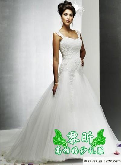 供應黎昕高檔婚紗禮服,HS0095婚紗，蕾絲拖尾婚紗、新款工廠,批發,進口,代購