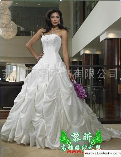 供應黎昕婚紗禮服，HS0007黎昕婚紗禮服，雪紡拖尾婚紗，2012最新款工廠,批發,進口,代購