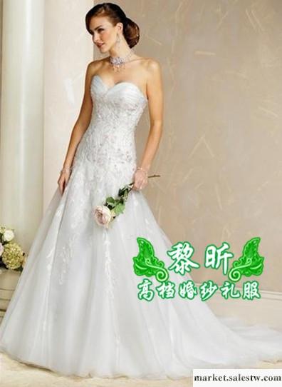 供應黎昕婚紗禮服，HS0074婚紗,拖尾抹胸，蘇州黎昕婚紗，新款工廠,批發,進口,代購