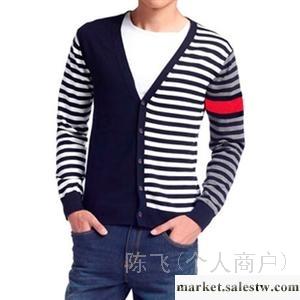 供應乖巧寶貝不對稱條紋毛衣時尚韓版男裝/不對稱毛衣工廠,批發,進口,代購
