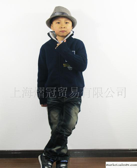 供應TLF男童毛衣 秋冬童毛衣 內里羊羔加厚款中小童毛衣外套CT013工廠,批發,進口,代購
