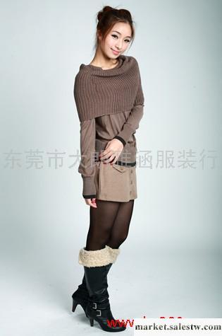 供應雅涵絲光棉圓領韓版毛衣毛衣，女式毛衣，服裝，女裝工廠,批發,進口,代購