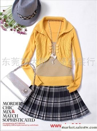 供應韓版女裝秋冬新款2011淑女俏皮百搭開杉披肩毛衣工廠,批發,進口,代購
