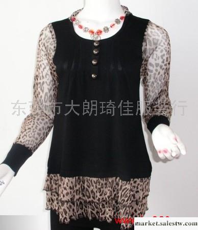 供應2011秋冬時尚韓版女式毛衣 女士圓領雪紡袖打底毛衣批發工廠,批發,進口,代購