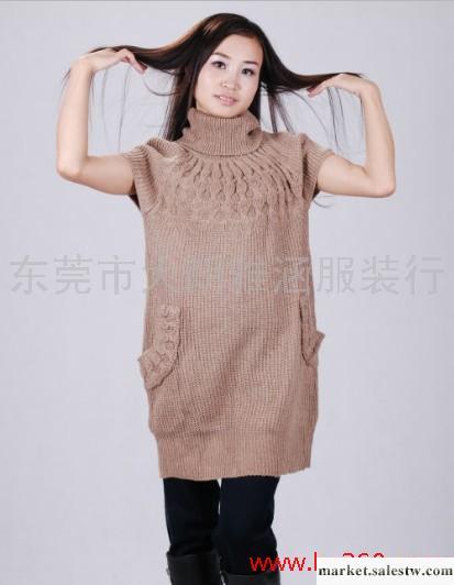 供應雅涵粗針高領帶口袋毛衣服裝,女裝，女式毛衣工廠,批發,進口,代購