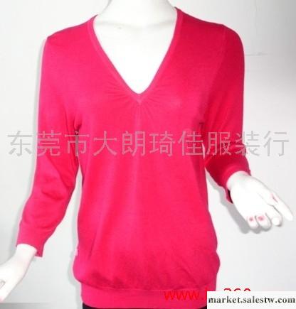 供應廠家秋冬新款現貨百搭V領女裝打底衫毛衣女式毛衣工廠,批發,進口,代購