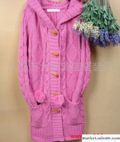 供應2012韓版羊毛開衫帶帽毛衣外套服裝,毛衣，女式毛衣工廠,批發,進口,代購