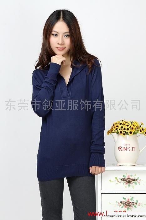 供應敘亞U93V領毛衣 －女士中老年V領毛衣。中長款女裝毛衣工廠,批發,進口,代購
