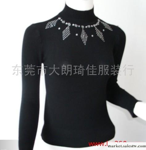 供應2011新款女式毛衣打底衫 修身高領堆堆領長款長袖毛衣 打底衣工廠,批發,進口,代購