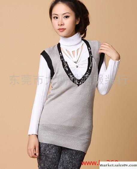 供應批發淑女毛衣 韓版時尚熱銷女裝背心  可貨到付款工廠,批發,進口,代購