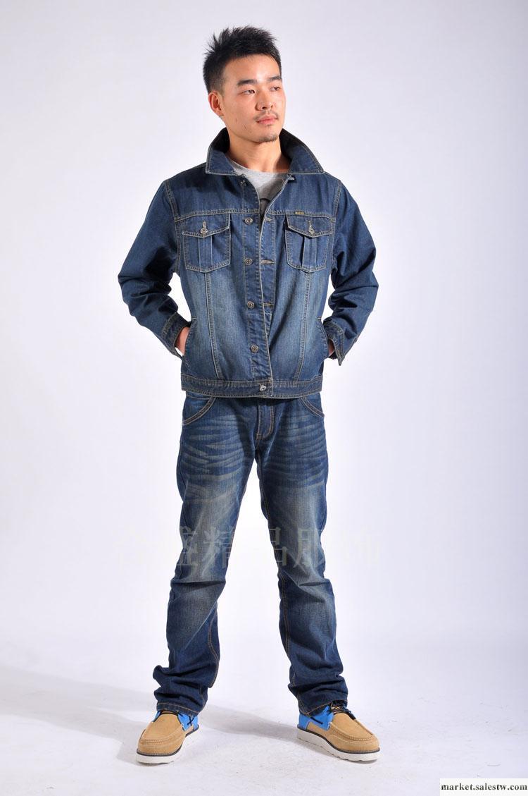 2012春裝新款牛仔上衣 男士直筒牛仔衫 男裝牛仔夾克牛仔外套3301工廠,批發,進口,代購