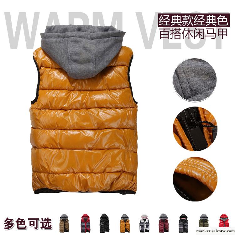瑪蘭西卡 冬款休閑棉馬甲 時尚休閑連帽背心 加厚保暖潮款男外套工廠,批發,進口,代購