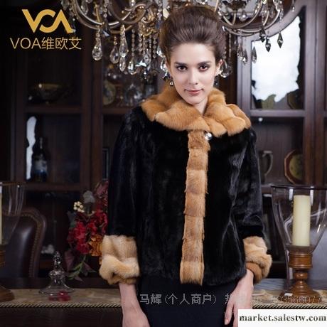 供應  VOA維歐艾 貂皮大衣女款整貂水貂皮草裘皮大衣帶帽外套 SOF10162工廠,批發,進口,代購