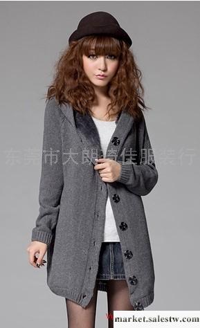 供應瑞麗新款女式秋裝*走俏服裝&特價服裝批發-長袖連帽休閑開衫外套工廠,批發,進口,代購