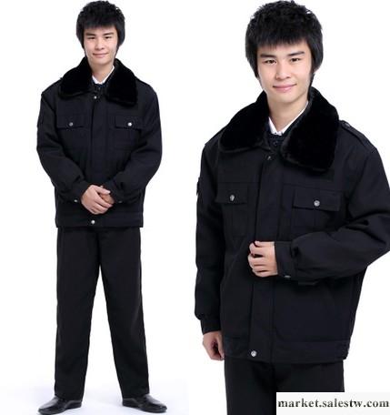 供應保安服 保安服裝大衣防寒服外套 多功能秋冬裝小區物業執勤服 工作服 工服工廠,批發,進口,代購