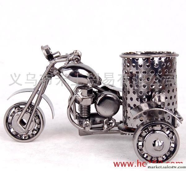 鐵藝模型摩托車筆筒 復古金屬工藝品創意禮品工廠,批發,進口,代購
