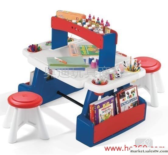 美國Step2玩具 兒童家俱 創意雙人學習臺 8833 兒童桌椅工廠,批發,進口,代購