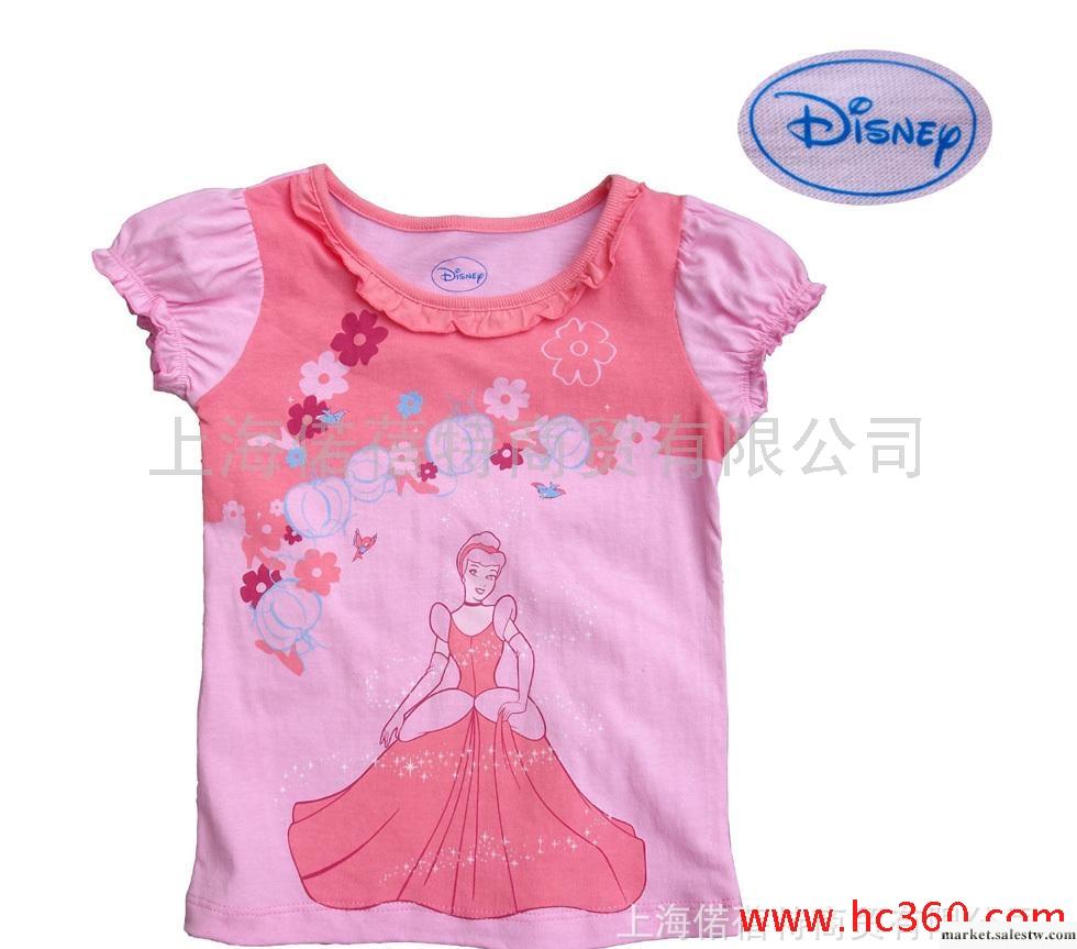供應特價童裝，DISNEY迪斯尼原單，芭比公主印花1-5歲兒童短袖T恤批發工廠,批發,進口,代購