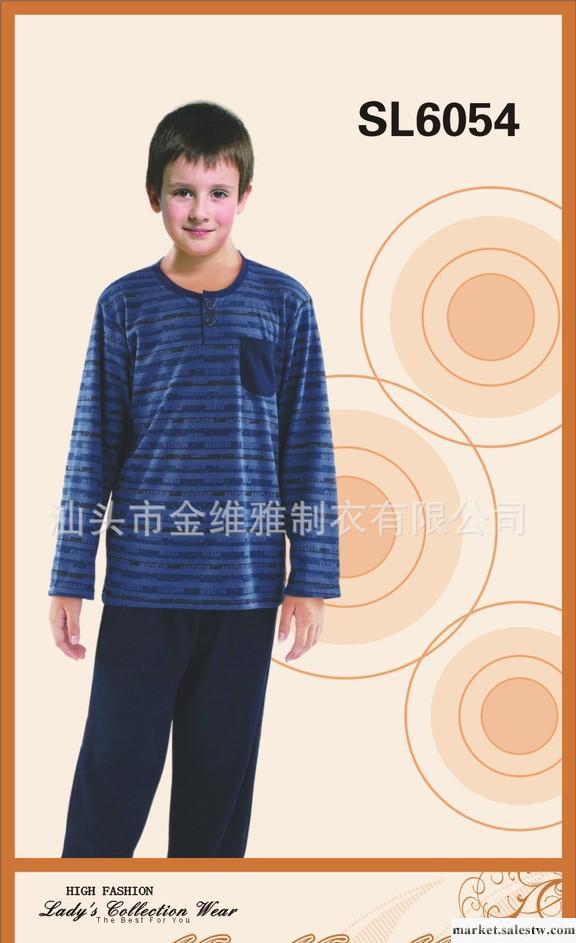 供應金維雅童裝SL6054休閑睡衣訂做歐美工廠,批發,進口,代購