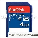 閃迪SanDisk 內存卡 SD 4GB/4G Class4 SDHC 高速卡工廠,批發,進口,代購