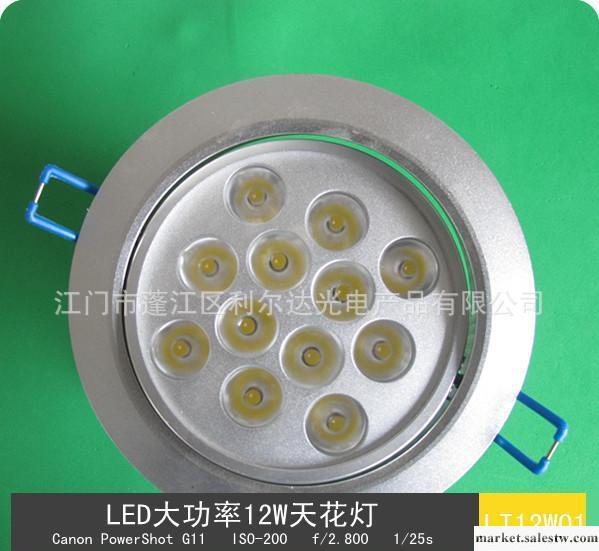 LED 天花燈 筒燈 節能燈 大功率12W天花燈LT12W001工廠,批發,進口,代購