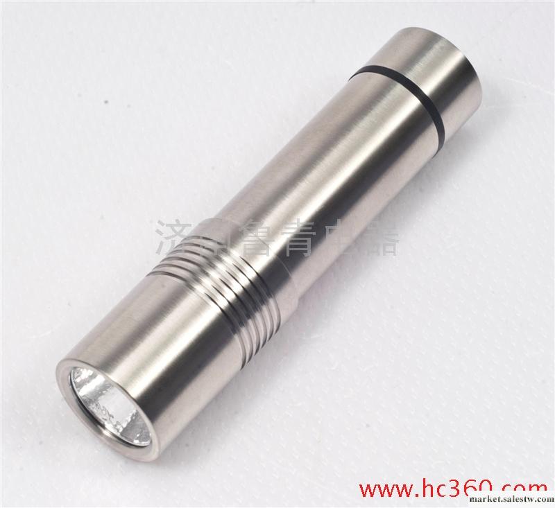 供應LED-PUMP不銹鋼電筒 1×1.25W白色強光C-LED  1XCR12工廠,批發,進口,代購