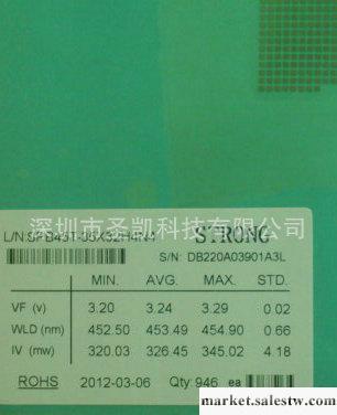 晶元芯片 大功率LED 大功率白光 視創45MIL 臺灣品牌工廠,批發,進口,代購