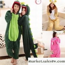 供應恐龍睡衣法蘭絨連體冬珊瑚絨卡通情侶動物皮卡丘如廁版奶牛家居服工廠,批發,進口,代購