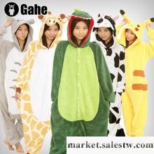 供應家居服恐龍皮卡丘奶牛連體卡通動物可愛珊瑚絨情侶龍貓公寓睡衣工廠,批發,進口,代購