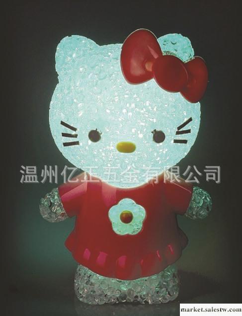 供應ZT10003七彩卡通貓 led裝飾燈（自動變色Hello Kitty燈）工廠,批發,進口,代購