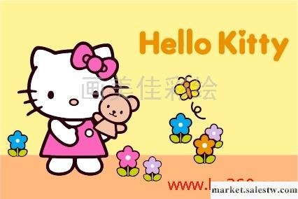 供應河北數字油畫/畫美佳數字油畫/diy油畫/20x30hello kitty工廠,批發,進口,代購