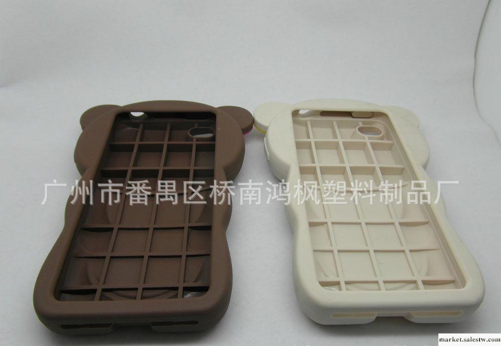 iphone4G/iphone4S通用版 立體輕松熊硅膠保護殼工廠,批發,進口,代購