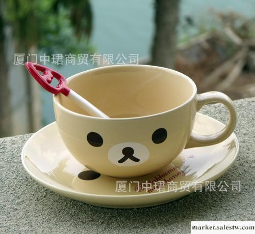 ZAKKA 日系雜貨 可愛卡通 輕松熊碟陶瓷套裝 咖啡杯 牛奶杯 盤子工廠,批發,進口,代購